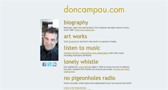 Desktop Screenshot of doncampau.com